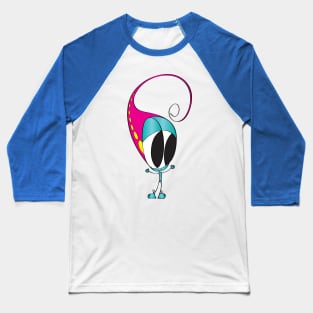 Funny Cartoon Character Baseball T-Shirt